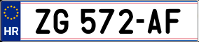 Trailer License Plate